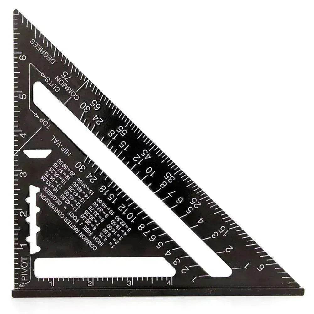 Aluminum alloy woodworking measuring square tool