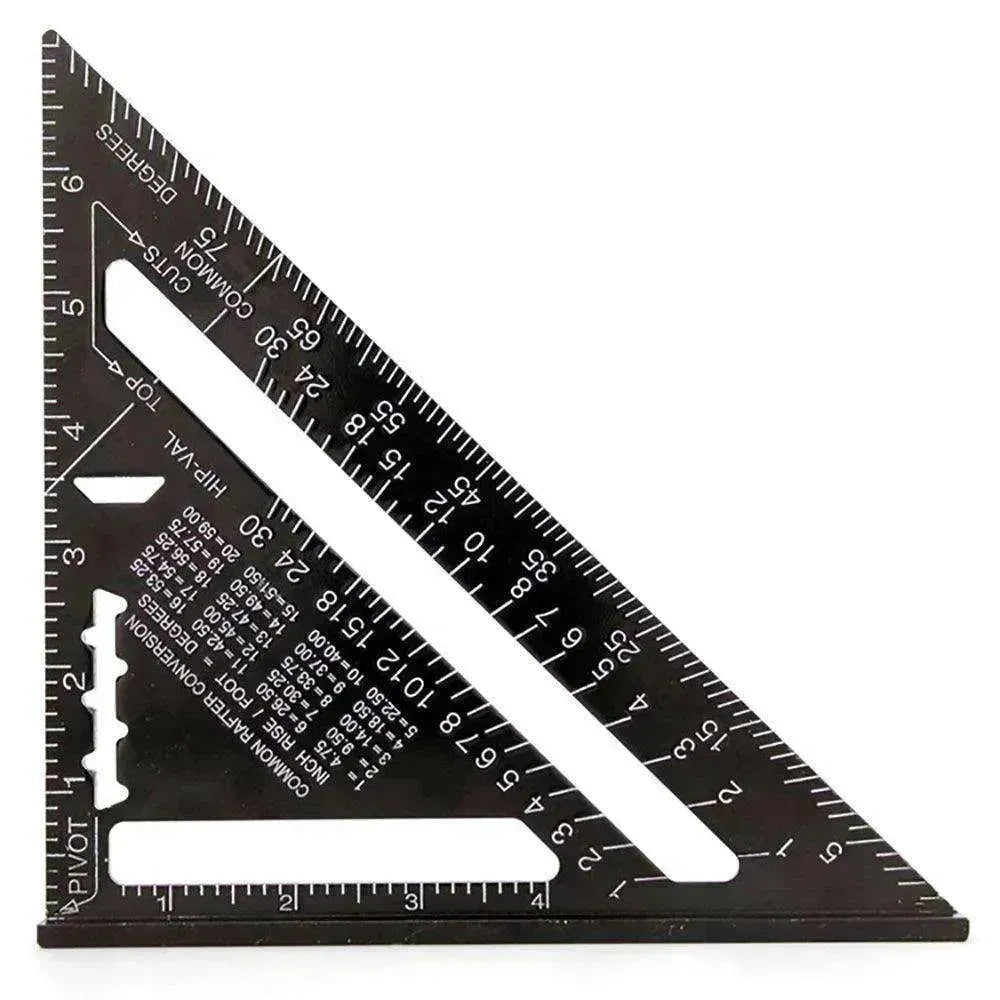 Aluminum alloy woodworking measuring square tool