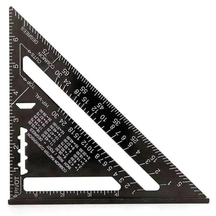 Aluminum alloy woodworking measuring square tool