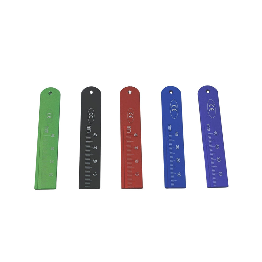 Aluminum Endo Ruler - 5 Colors - 1/pk