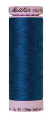 Mettler Silk-finish 50wt Solid Cotton Thread 164yd/150m Colonial Blue