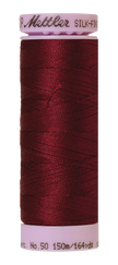 Mettler Silk-finish 50wt Solid Cotton Thread 164yd/150m Bordeaux
