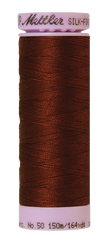 Mettler Silk-finish 50wt Solid Cotton Thread 164yd/150m Friar Brown