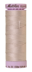 Mettler Silk-finish 50wt Solid Cotton Thread 164yd/150m Cloud Gray