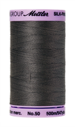Mettler  Silk-Finish 50wt Solid Cotton Thread 547yd/500M Dark Charcoal