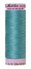 Mettler Silk-finish 50wt Solid Cotton Thread 164yd/150m Blue-green Opal