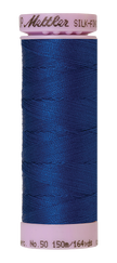Mettler Silk-finish 50wt Solid Cotton Thread 164yd/150m Royal Navy
