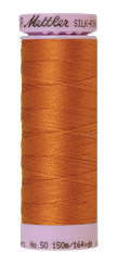 Mettler Silk-finish 50wt Solid Cotton Thread 164yd/150m Golden Oak