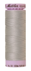 Mettler Silk-finish 50wt Solid Cotton Thread 164yd/150m Ash