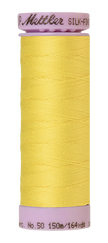 Mettler Silk-finish 50wt Solid Cotton Thread 164yd/150m Lemon Zest