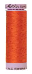 Mettler Silk-finish 50wt Solid Cotton Thread 164yd/150m Mandarin Orange