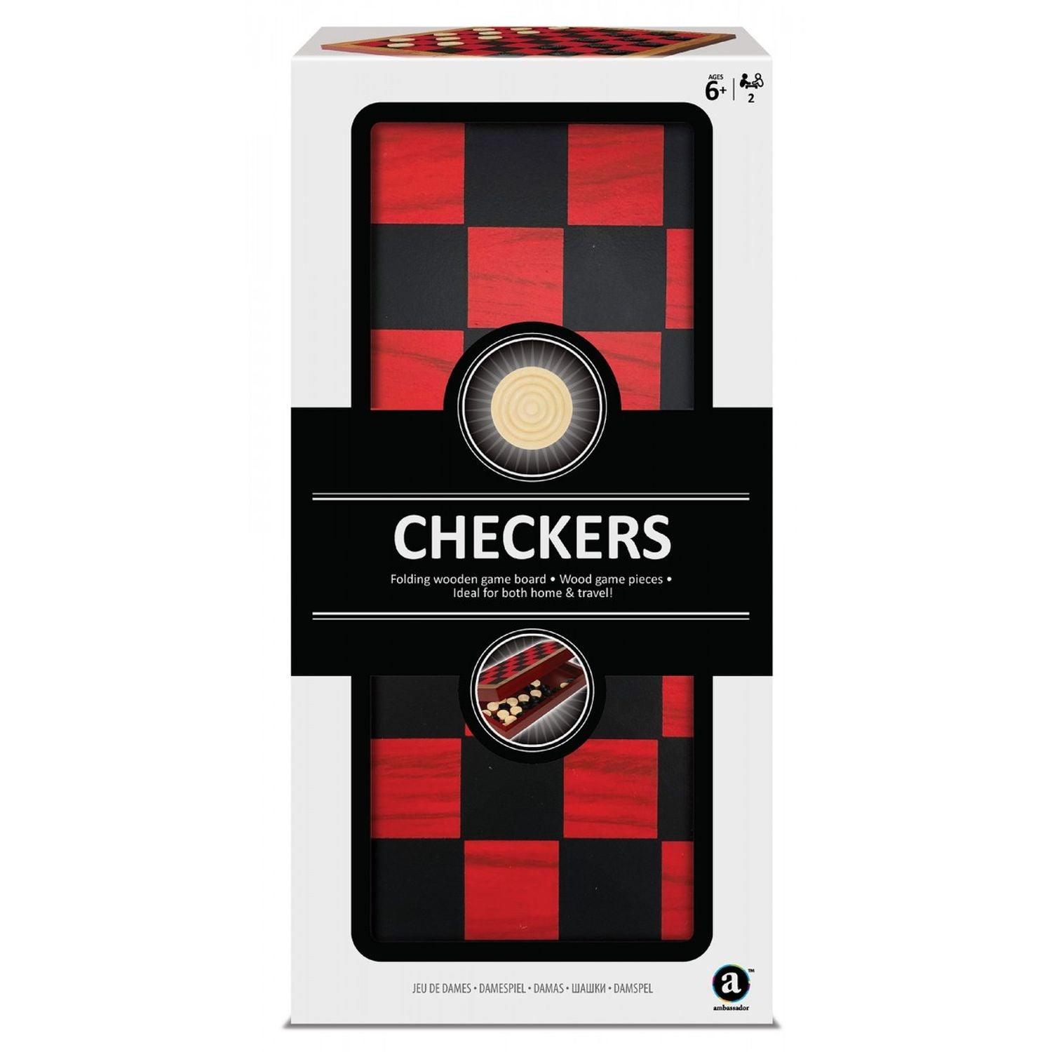 Ambassador - Folding Wood Checker