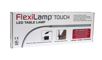 AmericaNails - Lampe de manucure LED Flexilamp à commande tactile avec 3 niveaux de gradation.