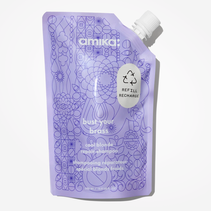 Amika Bust Your Brass Cool Blonde Strength Repair Shampoo