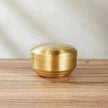 An Adorable Stainless Steel with Golden Tape Tureen Bowl
