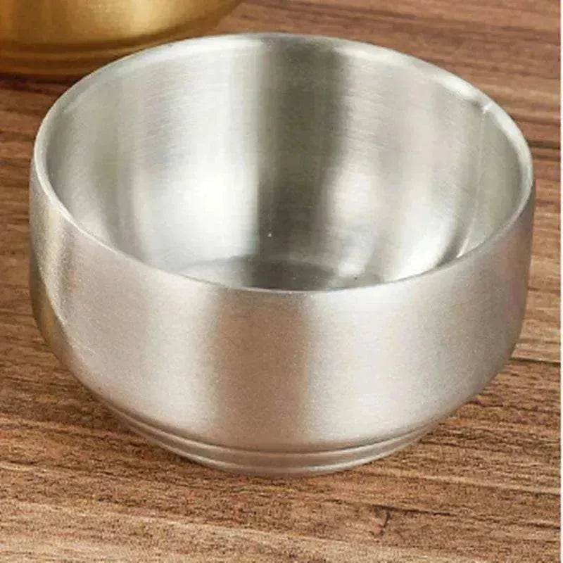 An Adorable Stainless Steel with Golden Tape Tureen Bowl