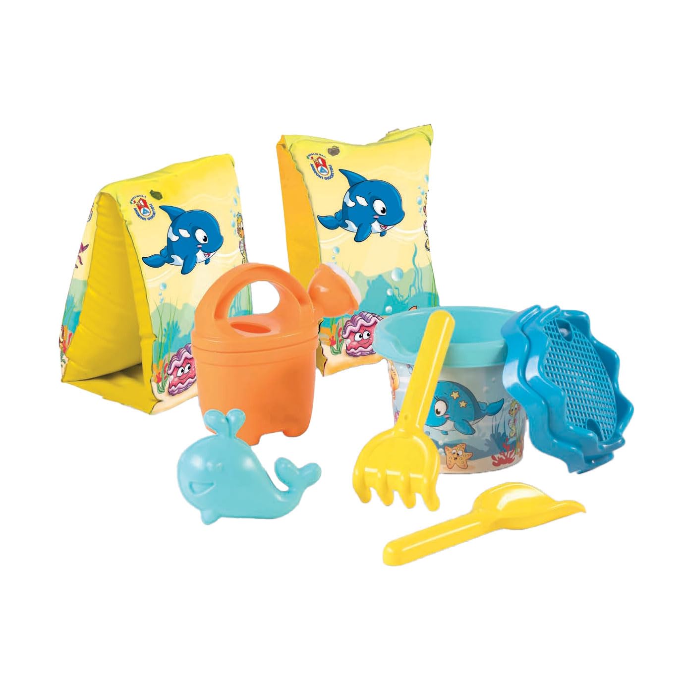 Androni - BACKPACK - BEACH SET AND ARM FLOATIES FISH