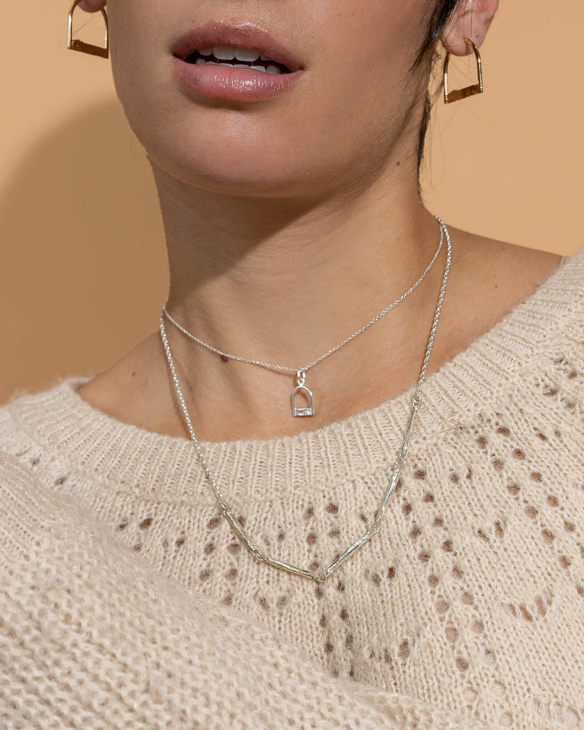 Diplomate - Boucles d'oreilles en argent faites par une designer de Montréal