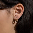 Curieuse - Boucles d’oreilles anneaux en argent sterling, faites au Québec