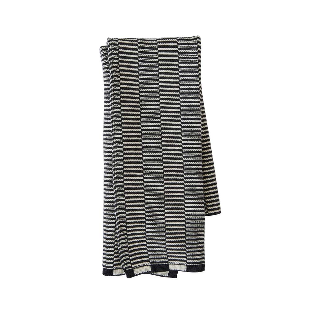 Stringa Mini Towel - Offwhite / Anthracite - H58 x W38 cm
