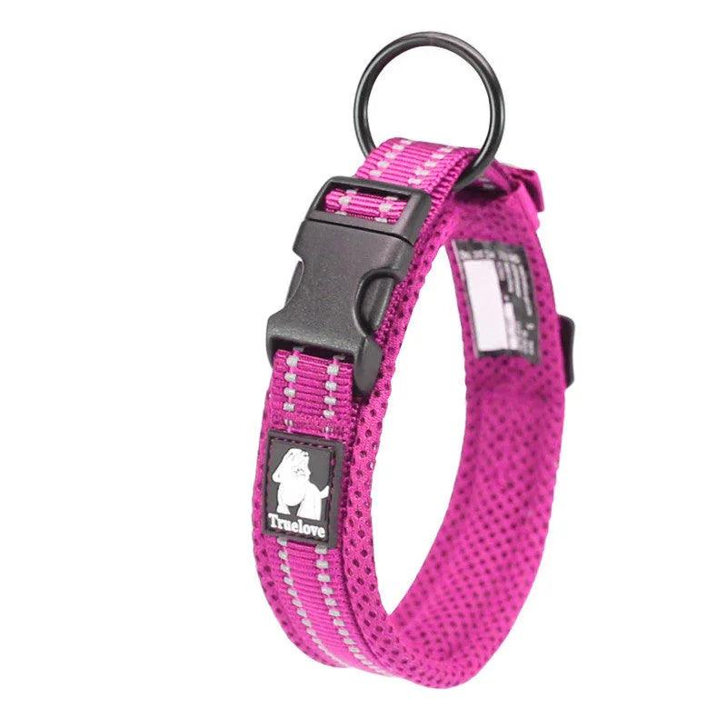 Anti-Strangulation Reflective Dog Collar – Soft Padded Nylon | 11 Colours, XXS–3XL