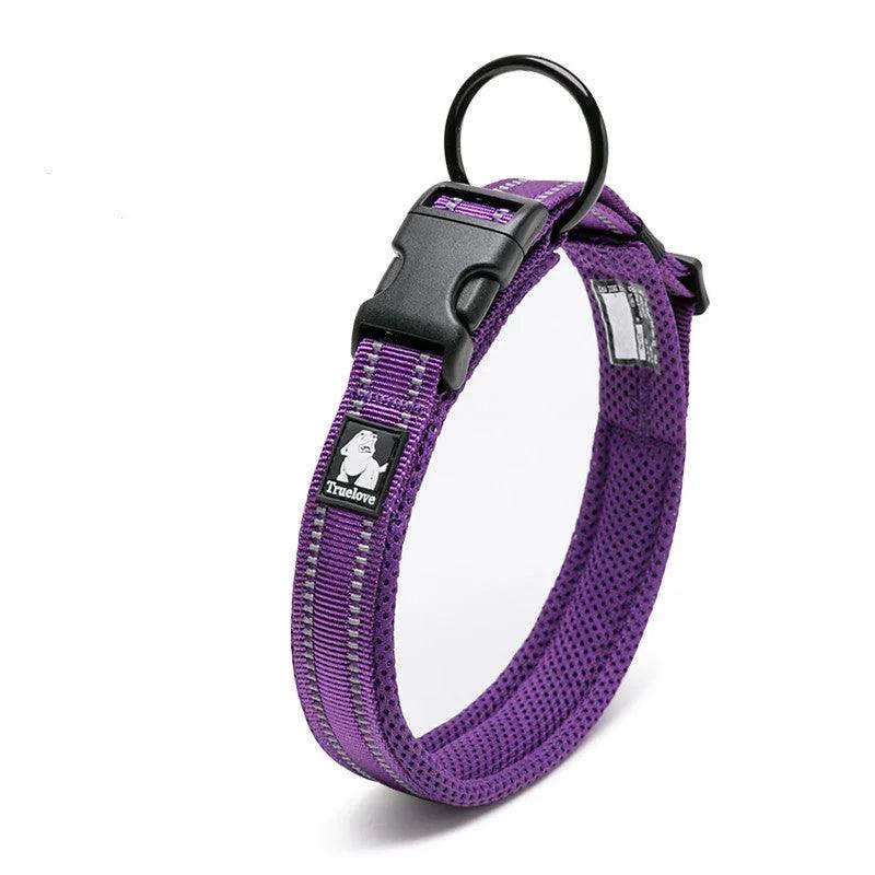 Anti-Strangulation Reflective Dog Collar – Soft Padded Nylon | 11 Colours, XXS–3XL