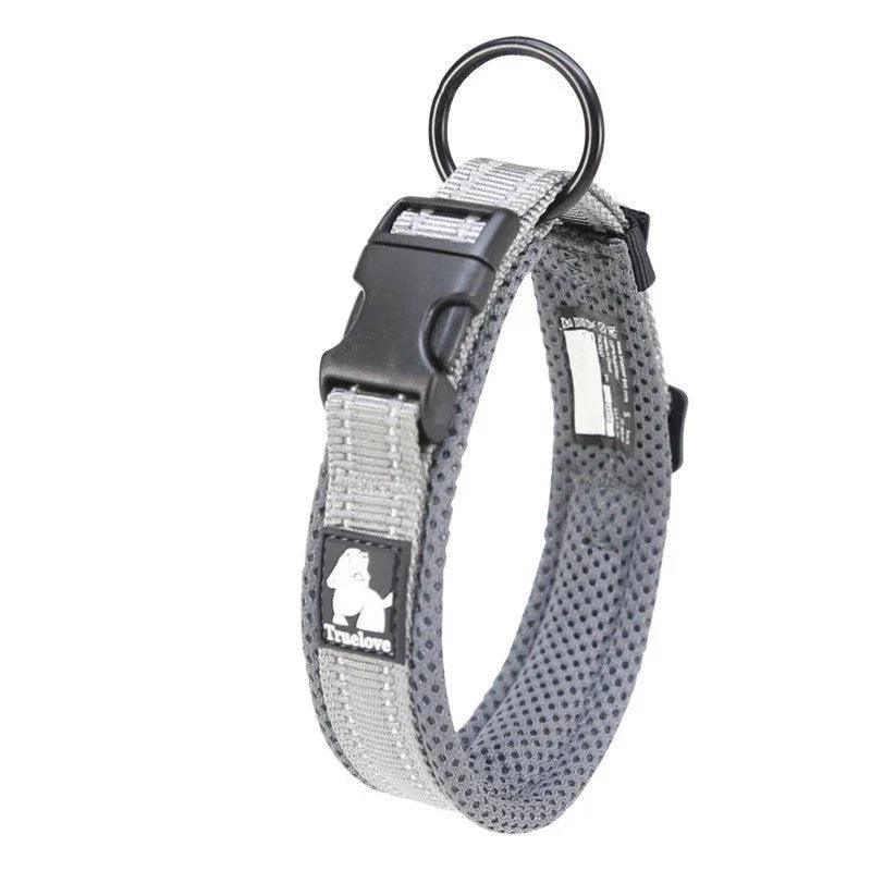 Anti-Strangulation Reflective Dog Collar – Soft Padded Nylon | 11 Colours, XXS–3XL