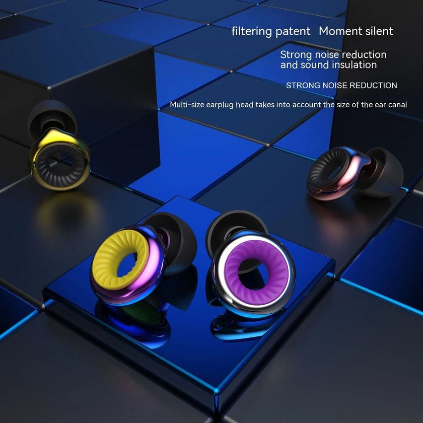 Noise-Cancelling Sleep Earplugs – Electroplated Silicone Ear Plugs | 24 Colours