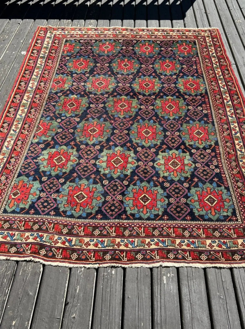 Antique Afshar Rug | 4' 3