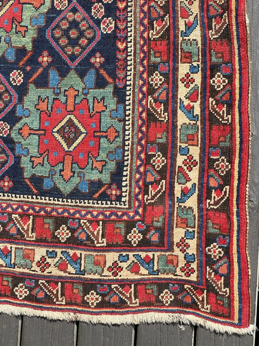 Antique Afshar Rug | 4' 3