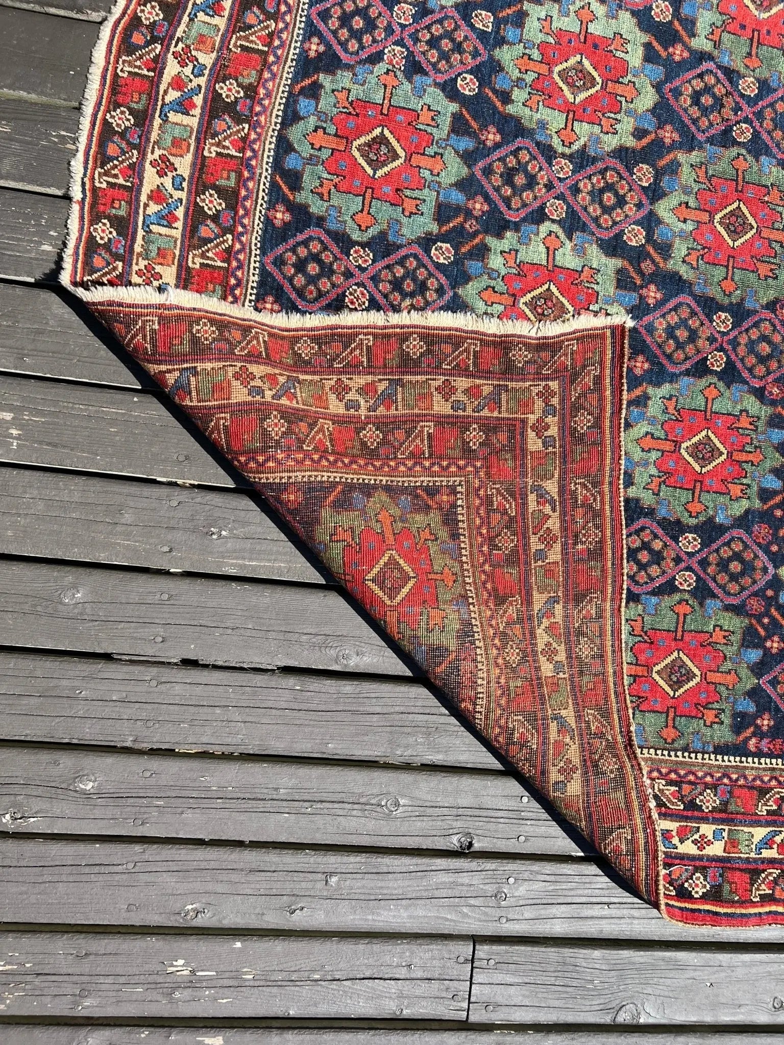 Antique Afshar Rug | 4' 3