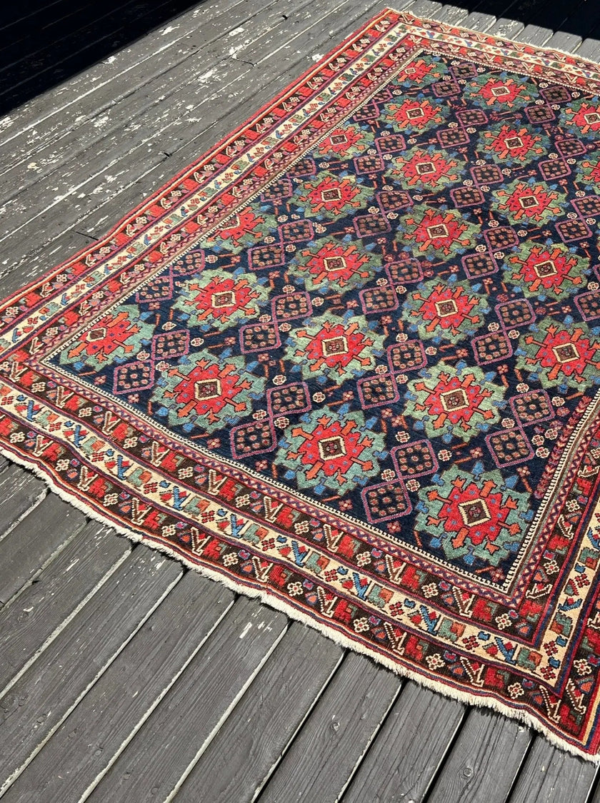 Antique Afshar Rug | 4' 3