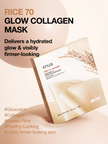 Anua Rice 70 Glow Collagen Mask 38g - 1 BOX  4PCS