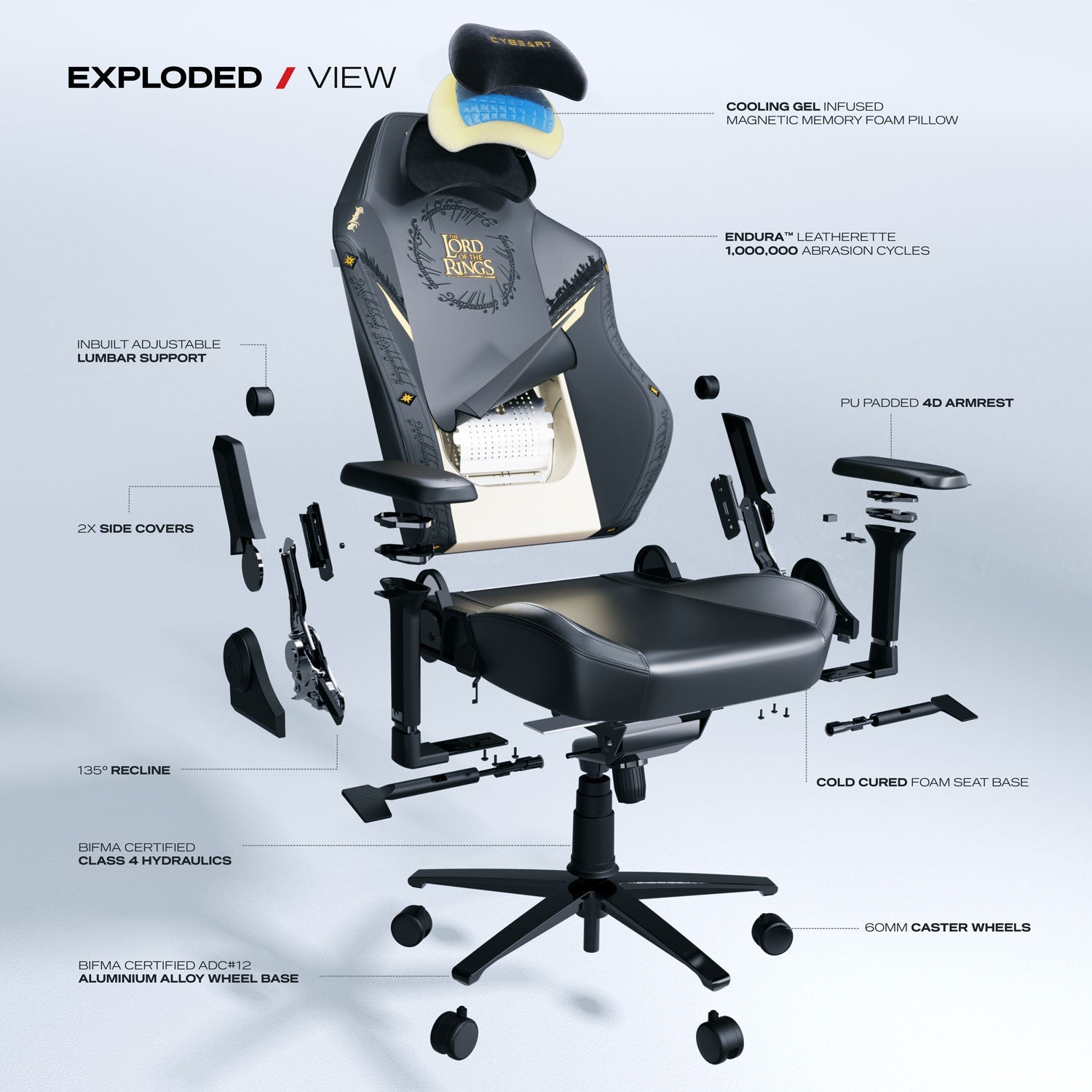 The Lord of the Rings™ (Black Edition) Gaming Chair