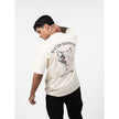 WOLFMODE_77 OVERSIZED TEE — BONE DUST