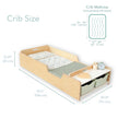 APPLE CRIB - Lit Montessori au sol avec barrières et étagères