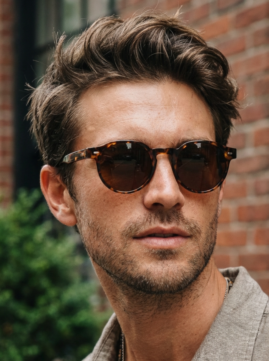 Brody – Round Keyhole Bridge Sunglasses | Bolero Eyewear