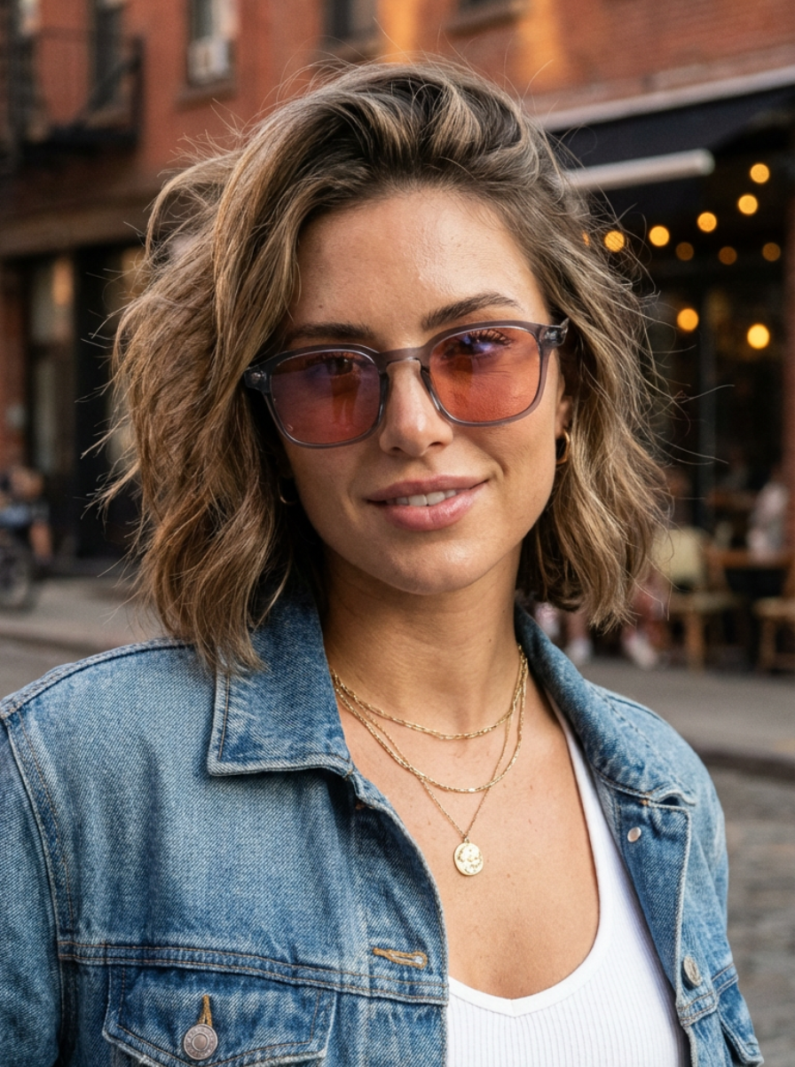 Ryan – Retro Square Keyhole Sunglasses | Bolero Eyewear