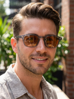 Ryan – Retro Square Keyhole Sunglasses | Bolero Eyewear