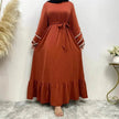 Arab  Fashion Dress At Hem For Women