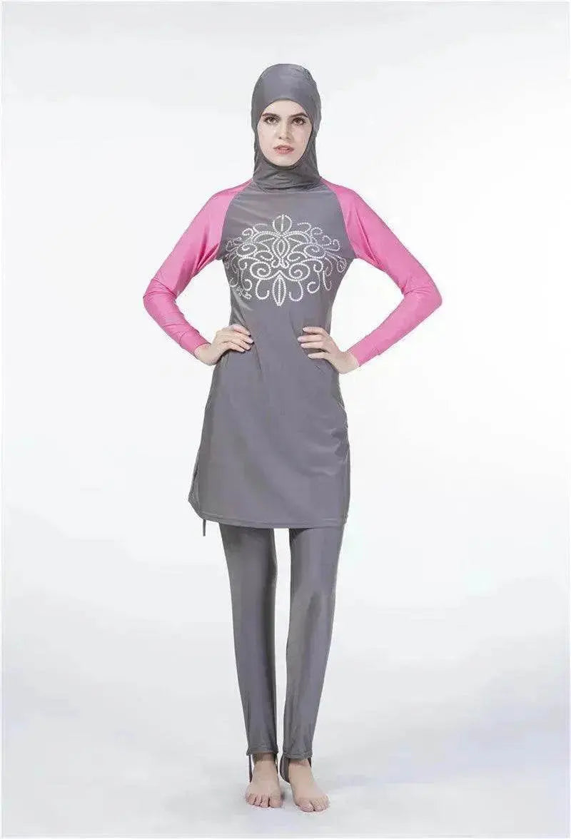 Arab  One Piece Swimsuit Women's Long Sleeve Swimsuit