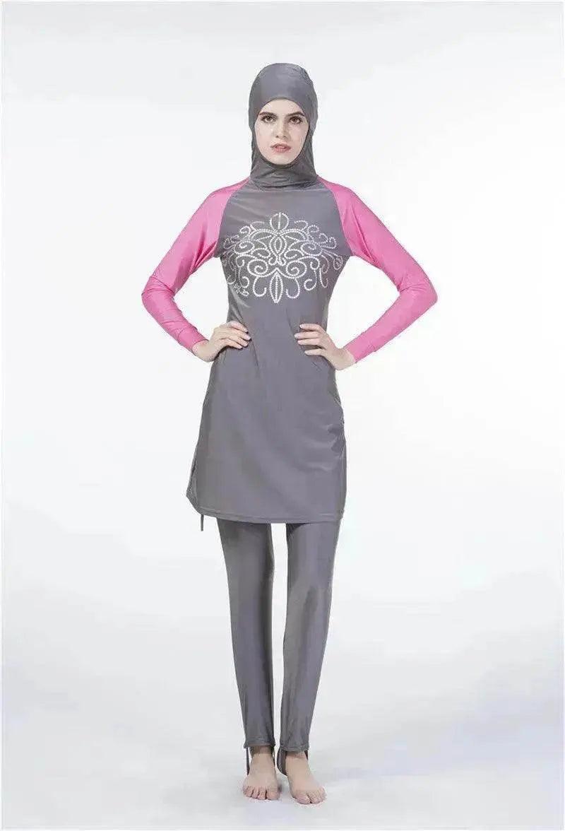 Arab  One Piece Swimsuit Women's Long Sleeve Swimsuit