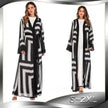 Arab  Stripe Loose Lace Cardigan Robe Female