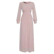 Arab  Women's Clothing Long Sleeve Chiffon Dress