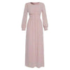 Arab  Women's Clothing Long Sleeve Chiffon Dress