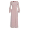 Arab  Women's Clothing Long Sleeve Chiffon Dress
