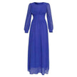 Arab  Women's Clothing Long Sleeve Chiffon Dress