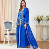 Arab  Women's Robes V-neck Suit Dress