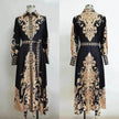 Arab  Women's Wear Arabic Print Swing Dress