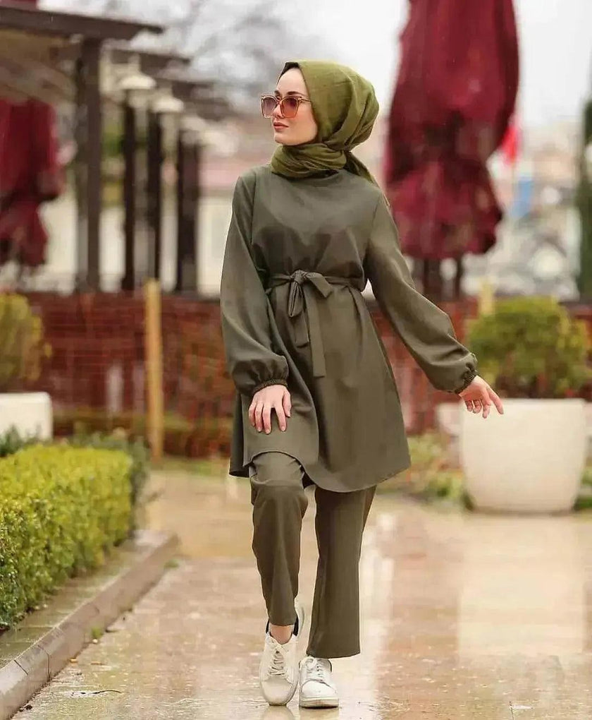 Arab girl Arab  plus size two-piece suit